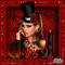 portrait femme gothic/rouge et noir/🎄❤️⭐ - GIF animé gratuit