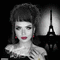 portrait femme fatale Paris ,, - GIF animado grátis