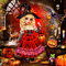 Happy Halloween Cute Witch - Darmowy animowany GIF