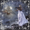 femme joue la mélodie de sa mer - Gratis animeret GIF