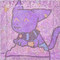 Silly purple kitty - GIF animate gratis