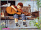 enfant jouant de la guitare - Бесплатный анимированный гифка