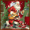 Christmas Rockin' Santa - Бесплатный анимированный гифка