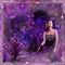 Femme en violet - GIF animado grátis