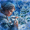 hiver en bleu - Free animated GIF