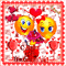 Happy Valentines Day ( emoji ) - GIF animé gratuit