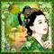 Geisha toni verdi - 無料のアニメーション GIF