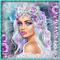 Fairy Princess in teal and purple - GIF animate gratis