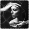 Siyah beyaz hüzünlü kadın - GIF animé gratuit