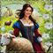 Femme avec des moutons - GIF animado grátis
