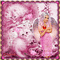 Ange rose et chatons - GIF animado gratis