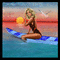 El surf . - 免费动画 GIF