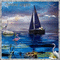Le voilier bleu - Darmowy animowany GIF