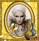 portrait de femme or et bronze🌹🌼 - GIF animado gratis