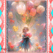 girl with tulips - 無料のアニメーション GIF
