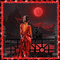Romantische Nacht in den Bergen unter einem roten Mond - Ingyenes animált GIF