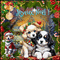 Joyeux Noël avec des chiens - 無料のアニメーション GIF