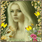 blonde melancholic woman 💛 - GIF animé gratuit