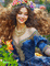Smiling Girl in Blue🍃🍃🍃 - Ilmainen animoitu GIF