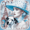Woman vintage Paris dog hat - Ilmainen animoitu GIF