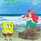 Spongebob and Ariel - Бесплатный анимированный гифка