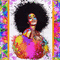 WOMAN WITH AN AFRO - Gratis animeret GIF