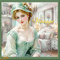 Femme vintage turquoise🌺🌼💚 - Gratis geanimeerde GIF