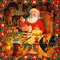 Le matin approche et le père Noël ne finit pas les jouets - 無料のアニメーション GIF