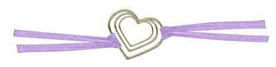 Kaz_Creations Deco Ribbons  Heart Love Colours - 免费PNG