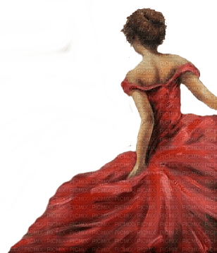 woman in red - png ฟรี