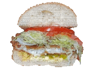 rotating chicken sandwich 2 - Besplatni animirani GIF