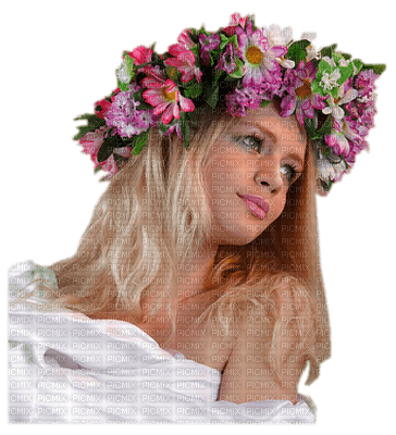Kaz_Creations Woman Femme Flowers - 免费PNG