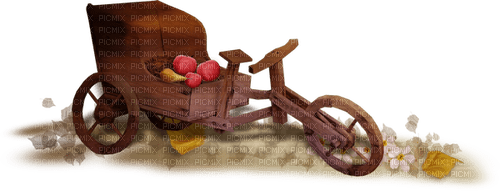 autumn deco carriage fruit kikkapink - kostenlos png