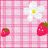 strawberry flower pink cute strawberries - Nemokamas animacinis gif