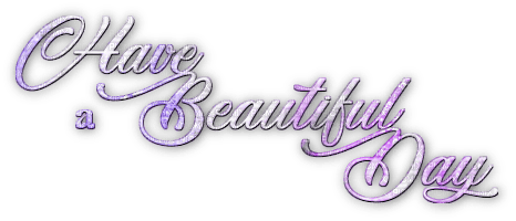 soave text have a beautiful day purple - 免费PNG