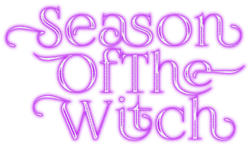 Season Of The Witch.Text.Purple - KittyKatLuv65 - Free PNG