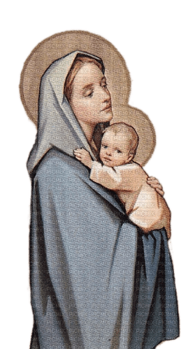 Maria mit Kind, Grau - nemokama png