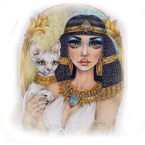 SM3 FEMALE egyptian IMAGE GOLD PNG - фрее пнг