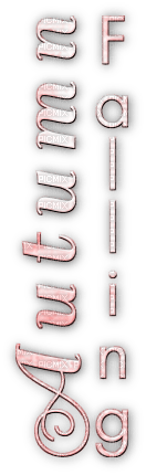 soave text autumn falling pink - PNG gratuit