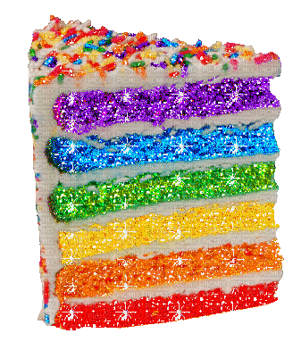 RAINBOW CAKE - GIF animate gratis
