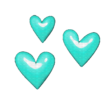 Hearts.Turquoise - PNG gratuit