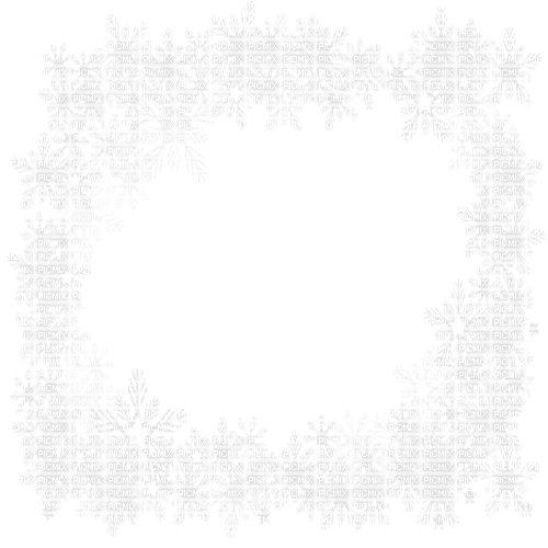 white frame snowflakes winter rox - png grátis
