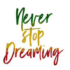 never stop dreaming - безплатен png