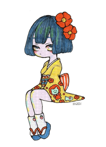 Anime kimono ❤️ elizamio - Free PNG