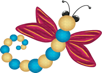 Kaz_Creations Deco Dragon Fly Insects  Colours - δωρεάν png