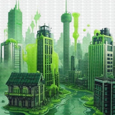 Green Ooze City - 免费PNG