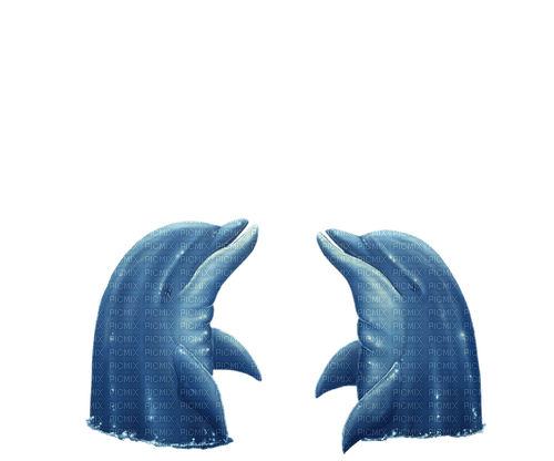 dolceluna summer blue dolphins - 無料png
