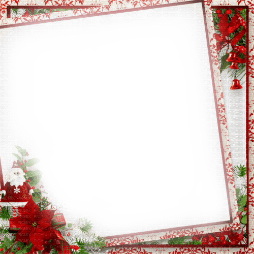 Frame.Red.White.Green - KittyKatLuv65 - Free PNG