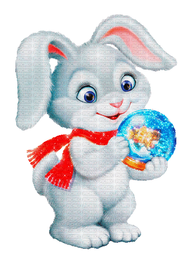 winter hare by nataliplus - Δωρεάν κινούμενο GIF