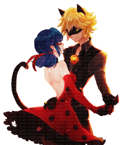 ✶ Miraculous Ladybug & Cat Noir {by Merishy} ✶ - png grátis